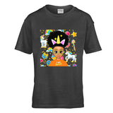 Kid's Black Girl Malaika Unicorn T-shirt ✨