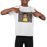 Kid's Black Boy Reading Scientist T-shirt