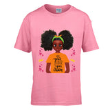 Black Girl Kids Toya Natural Afro Hair Love T-Shirt