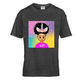 Kids Black Afro Girl Malaika Unicorn ✨ T-Shirt